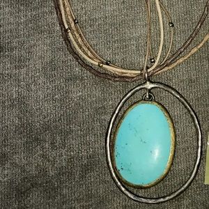 N1804 Silpada Howlite Pendant Necklace